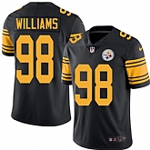 Nike Men & Women & Youth Steelers 98 Vince Williams Black Color Rush Limited Jersey,baseball caps,new era cap wholesale,wholesale hats